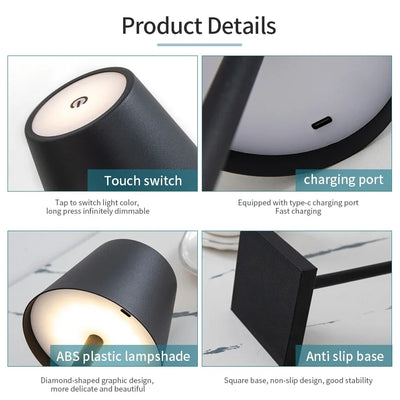 Lumora Cordless Table Lamp — Dimmable Ambiance Light