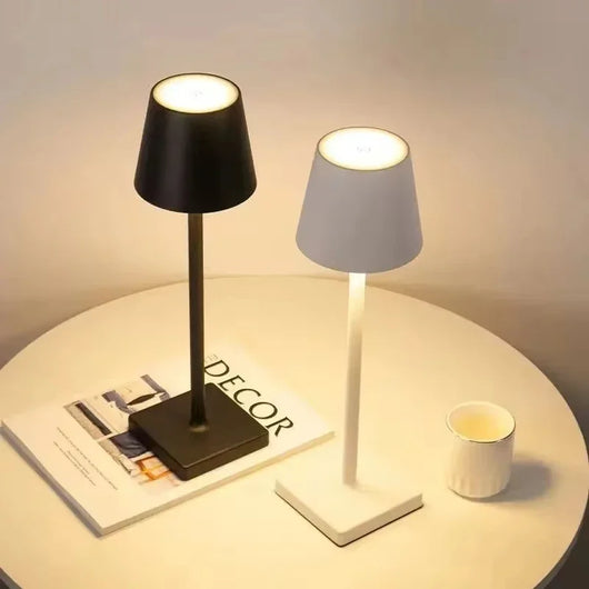 LED Desk Lamp Rechargeable Table Lamp 3 Levels Dimmable Bar Restaurant Ambiance Wireless Touch Lamps Waterproof Led Lights