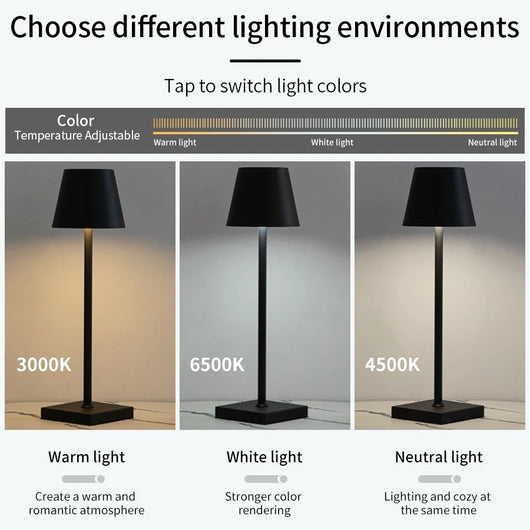 Lumora Cordless Table Lamp — Dimmable Ambiance Light
